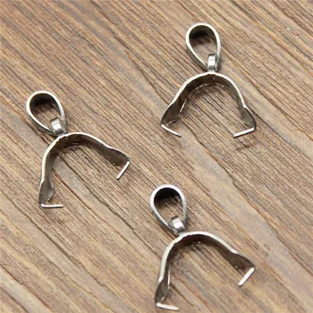 

Stainless Steel 4 Sizes 5x18mm 4x16mm 3x15mm 2.5x14mm Pendants Clasps Clips Bails Connectors Bail Beads Finding 20pcs/lot