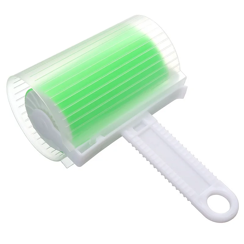 60 unidades / rollo Lint Roller quitapelusas plumero adhesivo cepillo de limpieza cepillo para eliminar el polvo cepillo de eliminación de pelo con cubierta anti-polvo para ropa y mascotas 