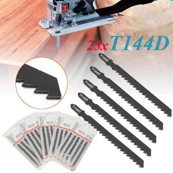 

25PCS Jigsaw Saw Blades Wood Cutter Saw Blade T144D For Wood Fibreboard Cutting