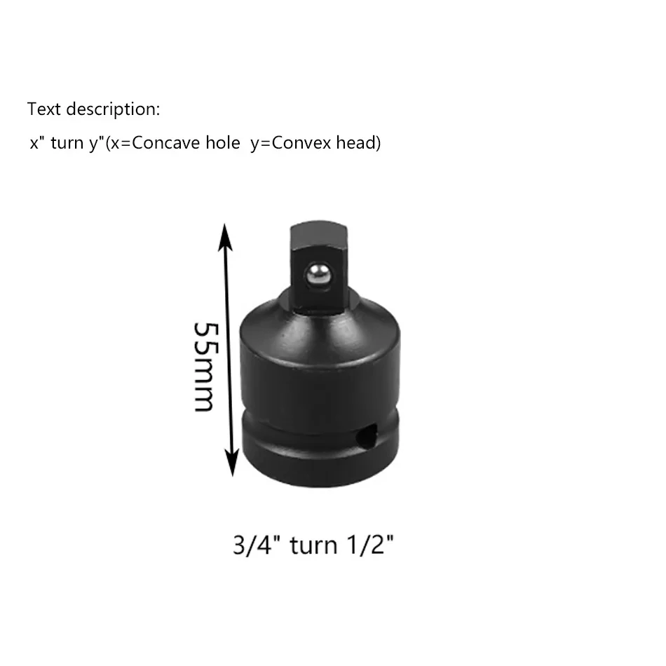 

1pcs 1/2 3/4 Universal Pneumatic Adaptor Converter Socket Adapter Joints Ratchet Electric Impact Wrench Air Impact Wrenches