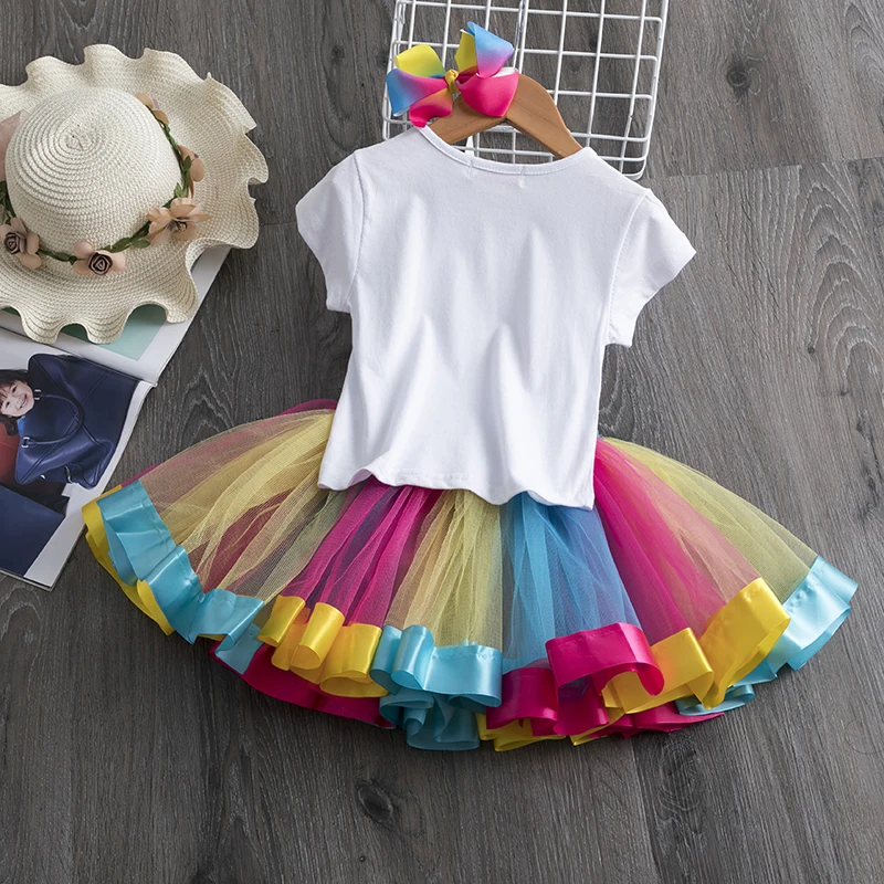 Unicorn Princess Tutu Rainbow Sequin Dress