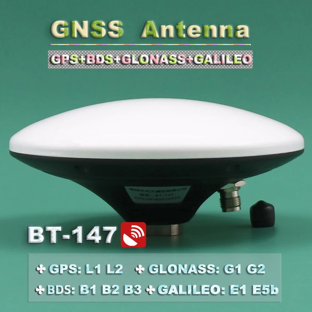 

BEITIAN NEW 3V-18V CORS RTK GNSS Survey Antenna High precision gain ZED-F9P GPS GLONASS BDS GALILEO, TNC-K, BT-147