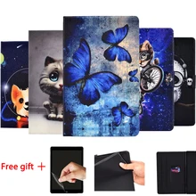 Чехол Tab A 10," для samsung Galaxy Tab A 10,1 SM T510 T515, магнитный складной чехол-подставка из искусственной кожи+ Подарочная пленка