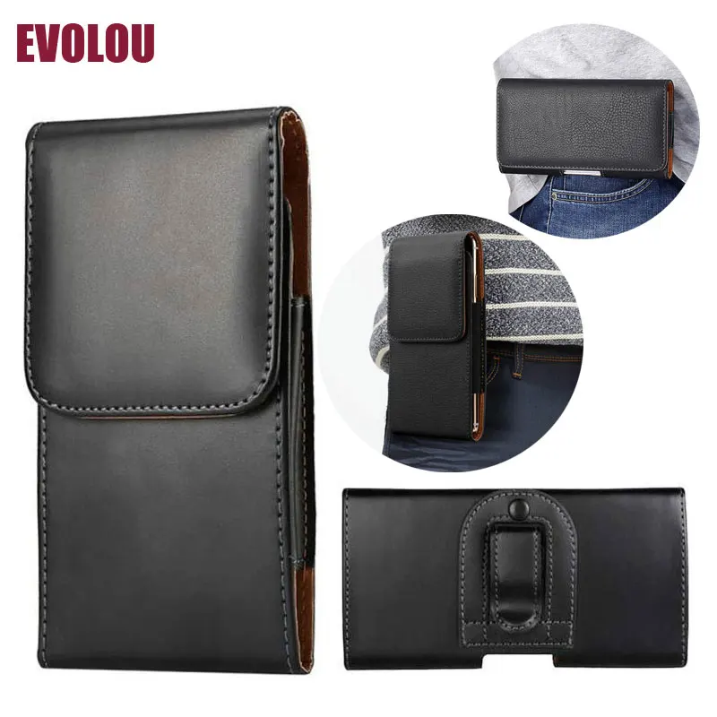 2019 Универсальный чехол для телефона с зажимом ремня LG Stylo 4 Q60 G8S Tribute Empire Кожаная