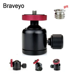 Universal Mobile Phone Live Tripod Ballhead 360° Projector Monopod Ballhead 1/4 Interface Camera Dslr Photography Accessories