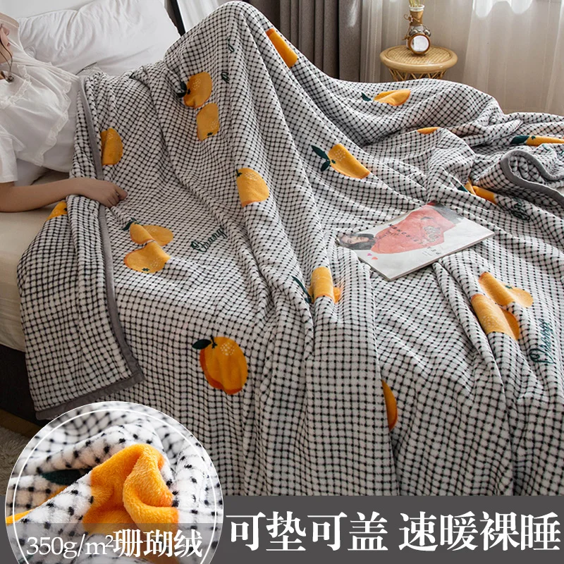 Коралловое Флисовое одеяло, зимнее, плотное, bao nuan dian, простыня, двойное, с ворсом, кондиционер, одеяло, одеяло, для студенческого общежития - Цвет: 10