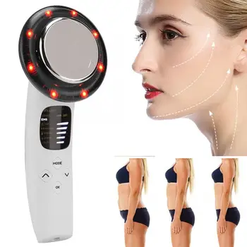 

3 in 1 EMS Infrared Ultrasonic Body Slimming Whitening Massage Beauty Machine 100-240V Skin Tag Removal
