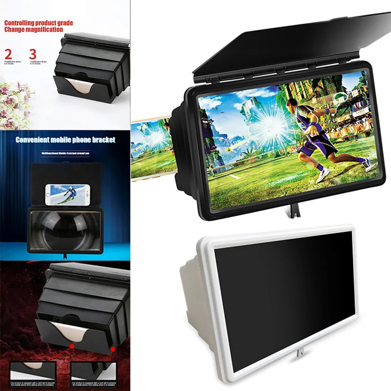 Высококачественный увеличитель экрана 3D Smart Mobile Phone Movies усилитель переносной проектор для телефона с держателем