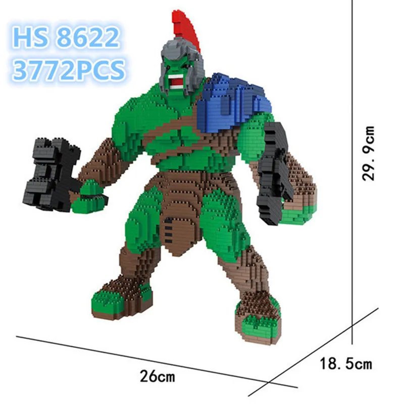 SJ ракета енот супер герой 3D модель DIY Мишка со стразами блоки кирпичи мини сборная игрушка 17,2*13,6*32 см