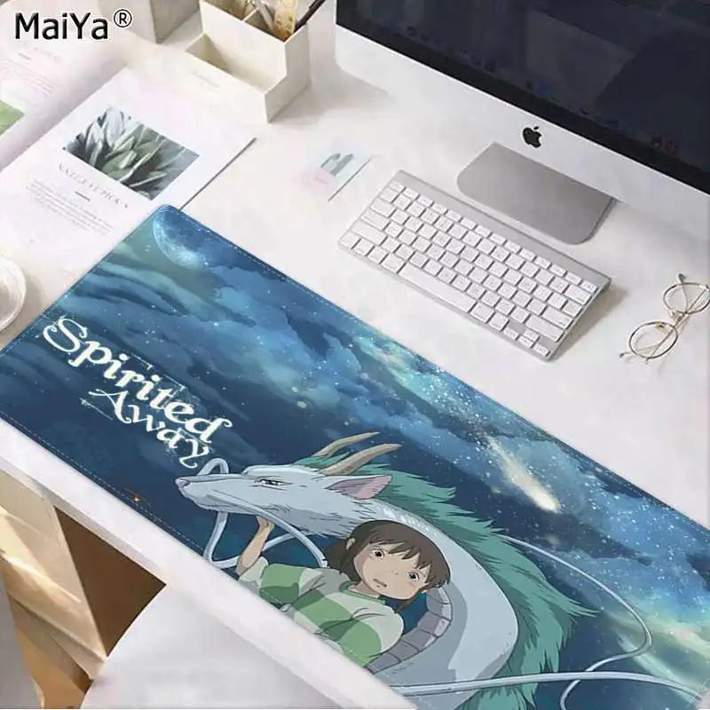 Lock Edge 30x80cm Maiya аниме Унесенные призраками Тоторо заказной коврик для Мыши Компьютерный Аниме Коврик для мыши и ноутбука большой коврик для мыши клавиатуры коврик - Цвет: Lock Edge 30x80cm