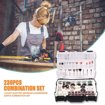 

239pcs/set High Quality Electric Grinder Milling Sets DIY Polishing Carving Woodworking Metal Diamond Grinding Tools