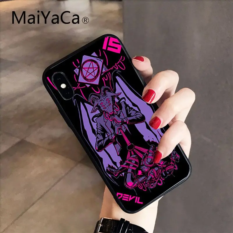 MaiYaCa дьявол, сатана высокое качество чехол для iPhone X XS MAX, 6, 6 S, 7, 7 plus, 8, 8 Plus, 5 5S XR 10 Чехол - Цвет: A14