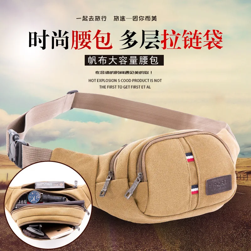

Multilayer Zipper Wallet Fashion Canvas Breathable Solid Color Wallet Large Capacity Outdoor Casual Cash Storage Multi-pockets W