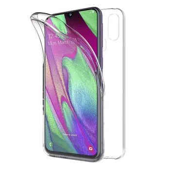 

TBOC case for Samsung Galaxy A40 [5.9 "]-Case [Clear] Full [Silicone TPU] double Face [360 Degree] Mobile