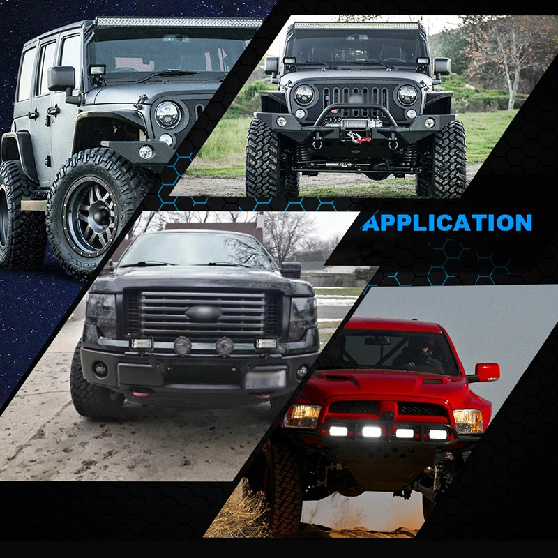 1 шт. 10В-30В 72W фары для автомобилей SUV 4x4 грузовик светодиодный рабочий светильник внедорожный фонарь заливающего светильник ATV пикап лодка головной светильник Потолочные Светильник противотуманная фара