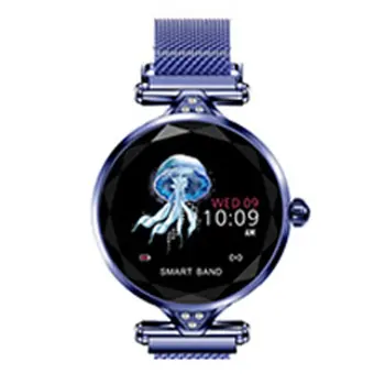 

Smart Color Screen Watch Female Aluminum Alloy Fashion Bracelet Heart Rate Peddle Call Reminder Bracelet