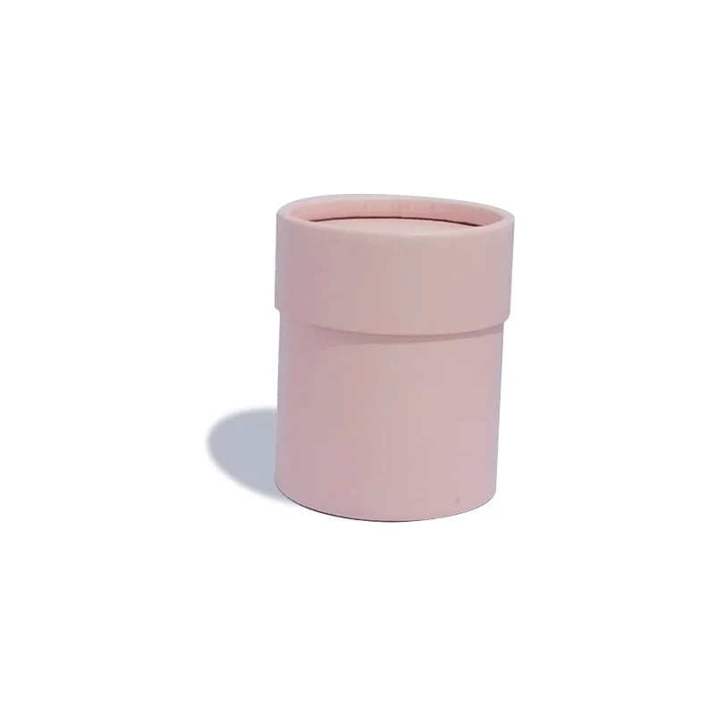 7,5x6,5 см коробка для цветов мини-букет цилиндрическая переносная 1 шт. круглая корзина для цветов Подарочная сумка ПВХ для хранения цветов бумажная коробка для свадебной вечеринки - Цвет: Pink Box