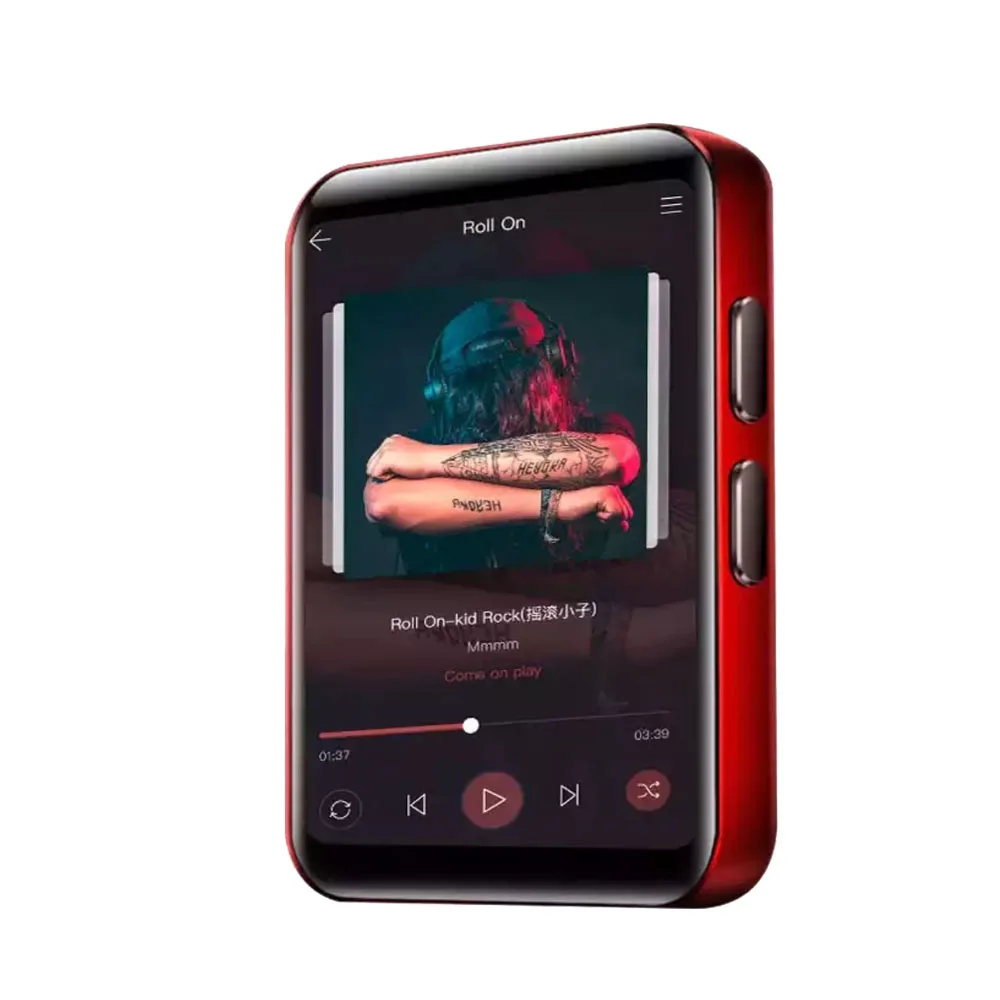 BENJIE-X1-16GB-Red Mp3-плеер с Bluetooth портативный мини металлический HiFi музыкальный плеер без потерь с fm-радио, рекордер, расширяемая sd-карта до 128 ГБ - Цвет: BENJIE-X1-16GB-Red