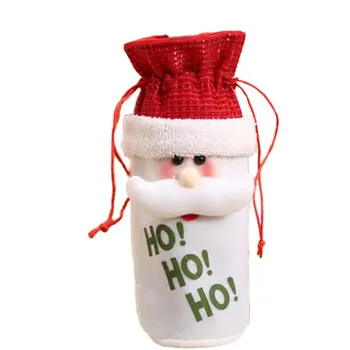 

Christmas Decoration Supplies Santa Claus Snowman Deer Head Shape Wine Bottle Bag Christmas Home Decoration