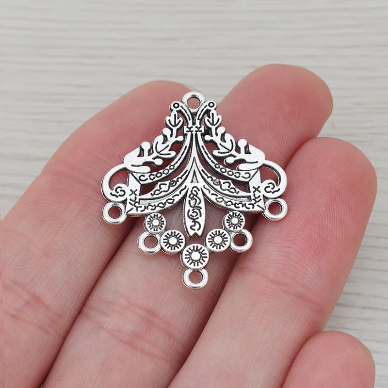 Серьги-подвески двусторонние для изготовления ювелирных изделий 33 х29 мм 20 шт. |