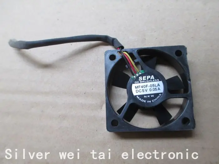 Вентилятор охлаждения SEPA 5V 0.06A MF40F-05LA ультра-quitet вентилятор 4010 40x40x10 мм 4 см |