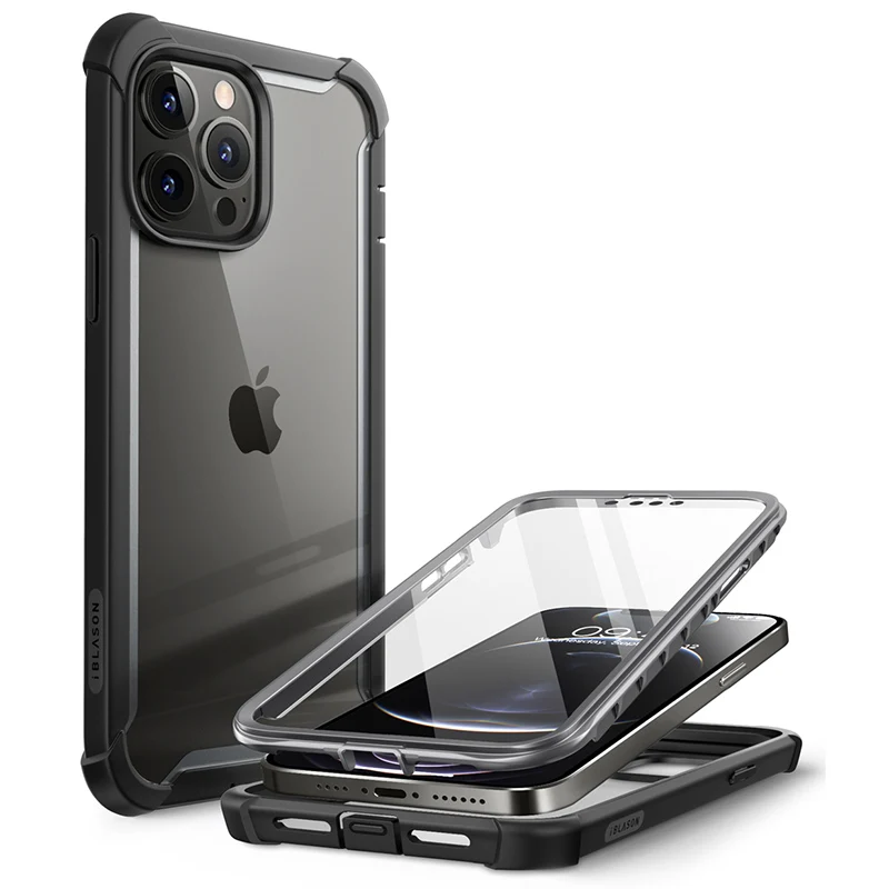 Чехол для iPhone 13 Pro 6 1 дюйма (выпуск 2021 года) двухслойный прочный прозрачный