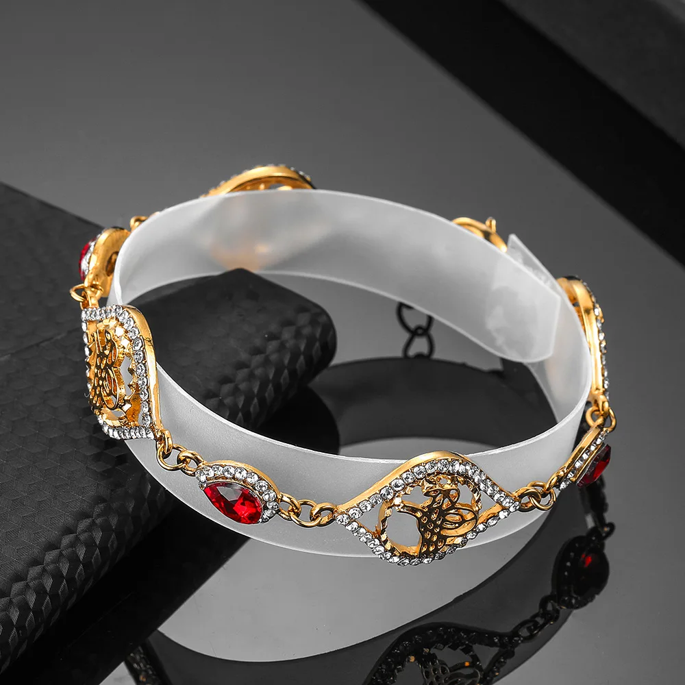 Дубай Африканский женский подарок Красный Кристалл Ближний Восток ювелирные