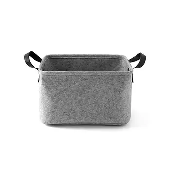 

Desktop Storage Basket Clothes Storage Basket Wool Felt Toy Storage Box Cosmetics Book Storage Box Stationery Box Laundry Basket
