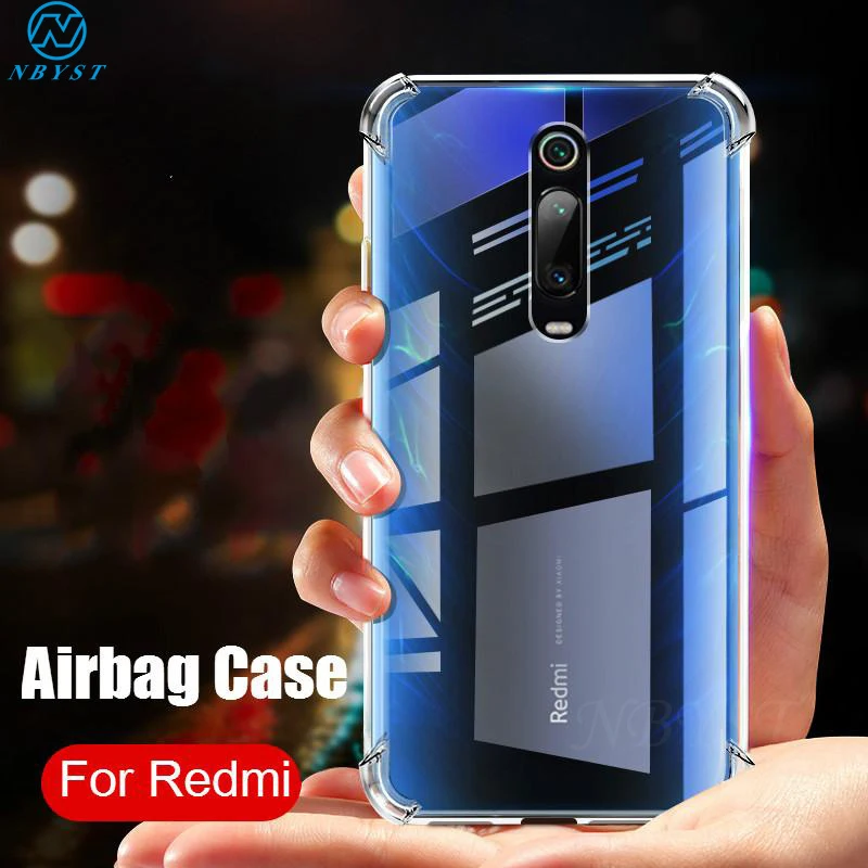 

Transparent Case For Xiaomi Mi 9T Pro Mi 9 SE 8 A2 A3 lite CC9E F1 Redmi K20 Pro 7A Note 5 6 7 GO Pro Airbag Soft TPU Cover