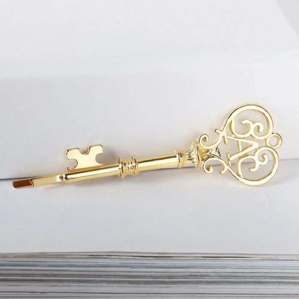 1pc Unique Retro Key Shaped Leaf Hairpin Hair Clip Stick Barrette Hair Accessories Headwear Hairpins Gifts Hair Accessories New