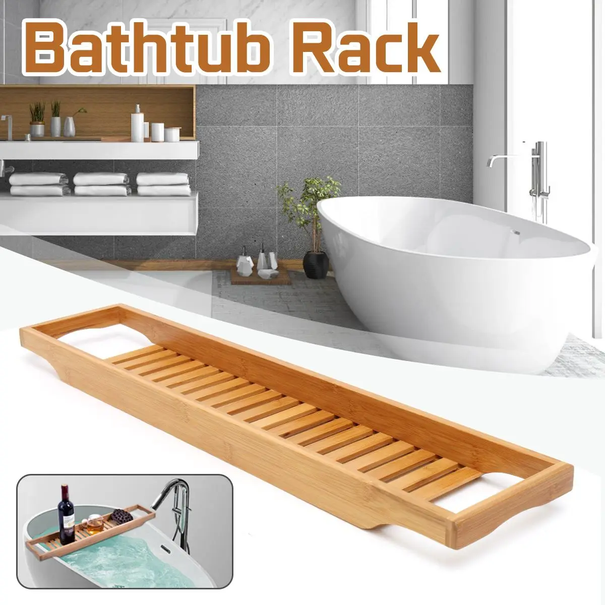 Полка для ванной комнаты лоток для душа Caddy Bamboo для ванной вешалка для полотенец винная Книга Держатель для хранения организации аксессуары
