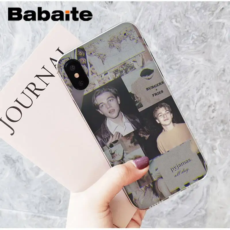 Babaite dicaprio leo young leonardo Новинка чехол для телефона Fundas чехол для iPhone8 7 6 6S Plus X XSMAX 5 5S SE XR 11 11pro 11promax