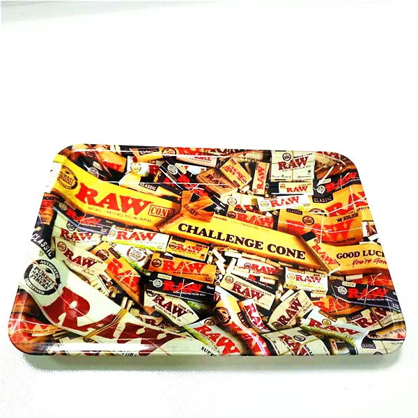 18*12,5 см Rolling лоток сырье Rolling Papers аксессуары для дыма пластины для хранения табака диски травы шлифовальный станок Боб Марли контейнер держатель - Цвет: raw3
