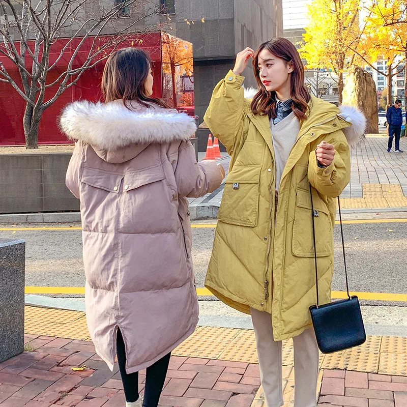 

Photo Shoot down Jacket Cotton-padded Clothes Women's Mid-length Winter 2019 New Style Korean-style down Coat Cotton-padded Jack