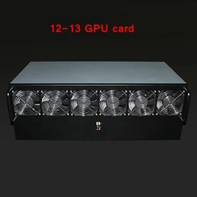 Crypto Miner Case Asic Bitcoin USB Miner Rackmount PC Server Mining Rig Open Frame For RX 470 480 570 12 Or 13 GTX1080 GPU Card