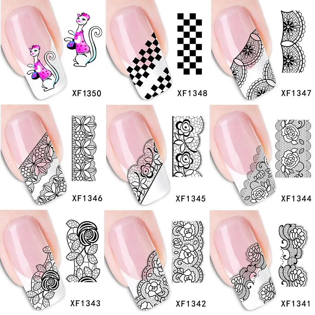 Рисунок для наклеек ногтей 3D Рождественский дизайн переводная фольга Звезда