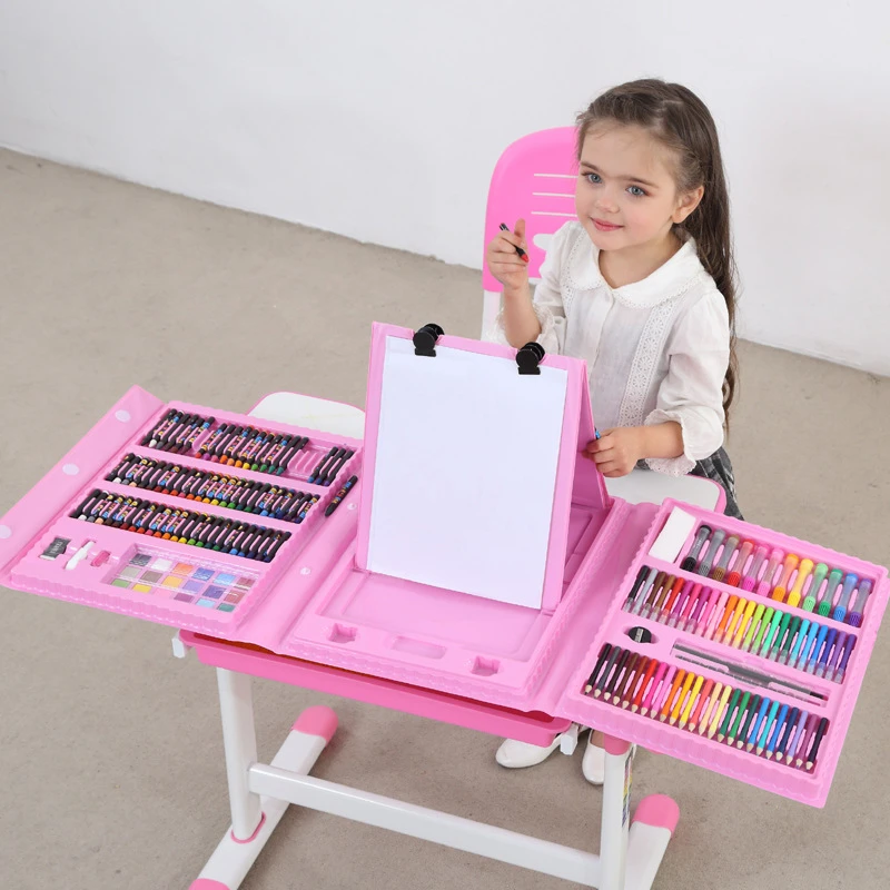 6-208PCS Children Art Painting Set Watercolor Pencil Crayon Water Pen  Drawing Board Doodle Supplies Kids Educational Toys Gifts - Realistic  Reborn Dolls for Sale