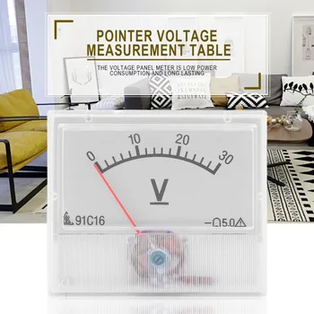 

Professional 0-30V DC Analog Volt Voltage Panel Meter Voltmeter Gauge With Class 2.5 Accuracy Tester Diagnostic Tool