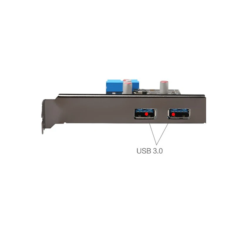Карта расширения USB 3,0 для рабочего стола PCIE на 2 порта USB 3,0