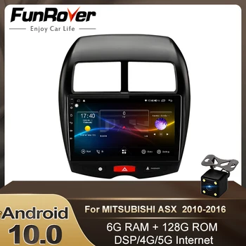 

Funrover android 10 DSP car radio multimedia dvd For Mitsubishi ASX 2011-2015 Peugeot 40 08 Citroen C4 car gps player 8core 128G