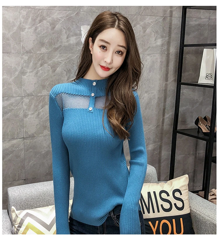 Свитер женский водолазка Женский пуловер свитер Джерси Джемперы Женские 6238 50