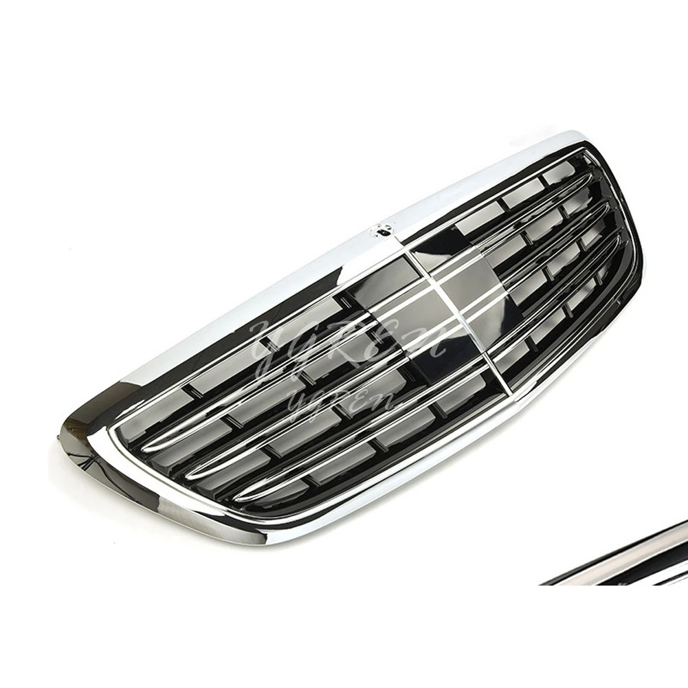 Передняя решетка решетки GT R для Mercedes Benz S Class W222- хром