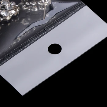 

100Pcs/Set Plastic Packing Bag Transparent Self Adhesive OPP Jewelry Seal 7x13cm