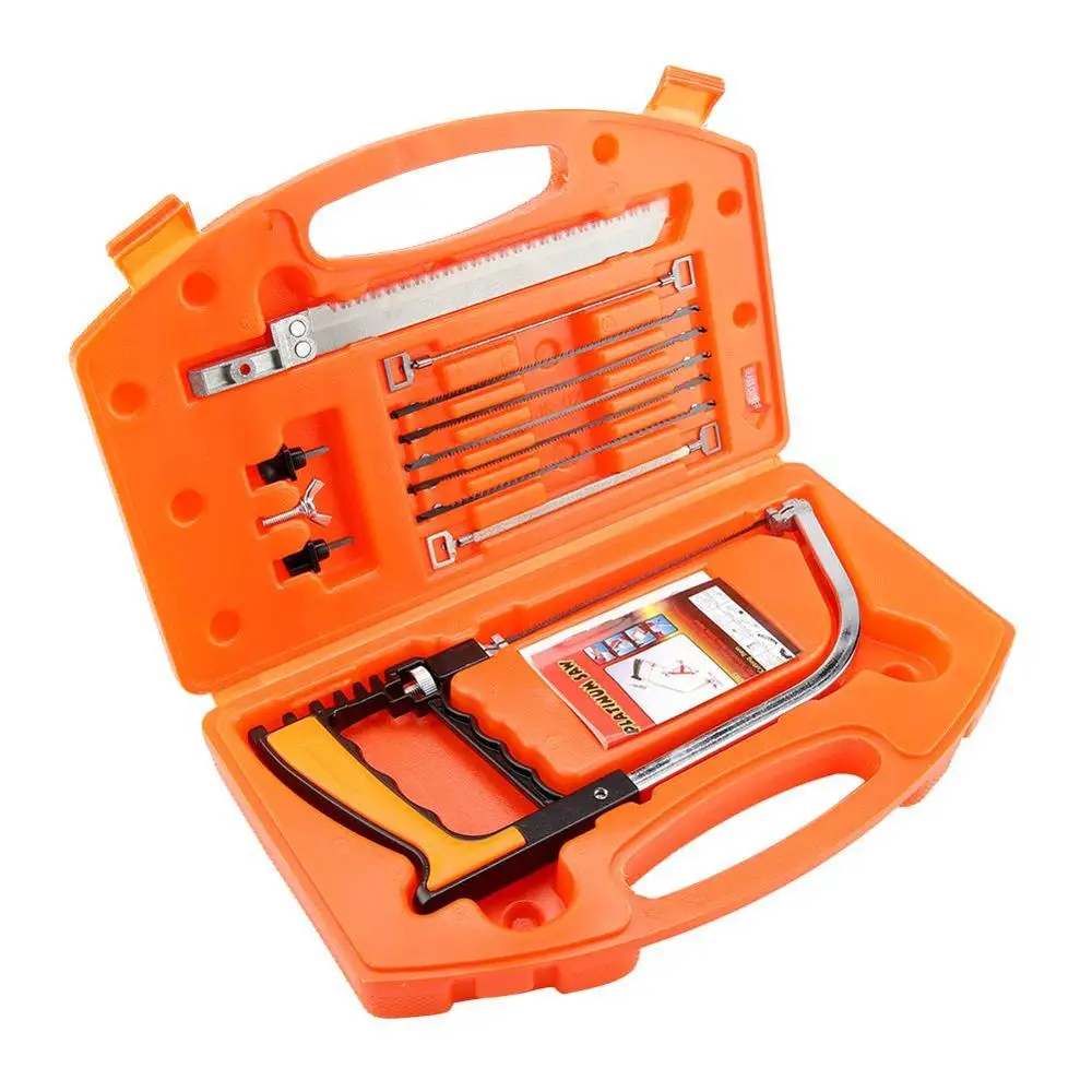 

12 in 1 Multi-function Magic Saw Hacksaw DIY Hand Steel Saw For Metal Woodworking Mini Saw Kit With 6 Blades Model Cutting Tool