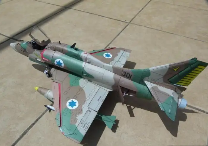 A-4N истребитель Eagle-3D истребитель с серой картонной бумажной моделью DIY