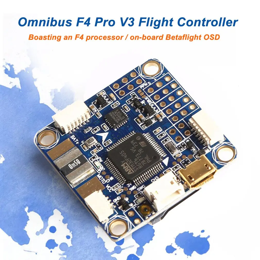 Контроллер полета Betaflight Omnibus STM32F4 F4 Pro V3 Встроенный OSD
