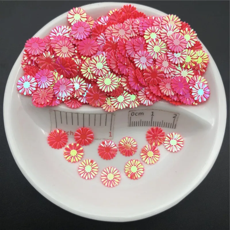 20g 9mm Daisy,Bellis Persnnis Loose Sequin Paillette Crafts Sewing,Women/Kids DIY, Garment,Hats,Shoes Accessories