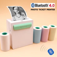 Мобильный принтер печатающий фотографии с телефона мини Карманный фотопринтер портативный ручной принтер термопечать USB подключение Impresoras Fotos