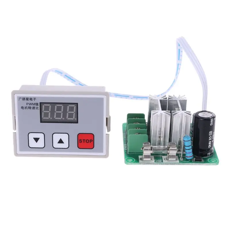 DC 12V 24V 10A ШИМ регулятор скорости двигателя Лер регулятор цифровой переключатель контроля скорости