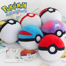 Pokemon animals poke Ball, милые плюшевые куклы Пикачу, плюшевые куклы, Покемон, фигурки, подвеска, мягкая кукла, игрушки для детей